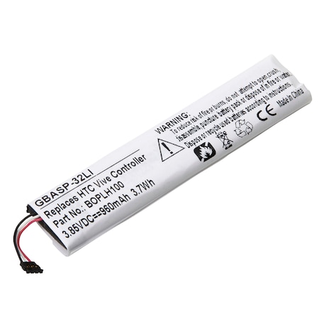 Ultralast Video Game Battery - HTC VIVE VR Controller, BOPLH100, 35H00244-00M GBASP-32LI